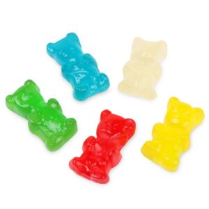 Fini Assorted Clear Gummy Bears 2.2lb Bag Bulk